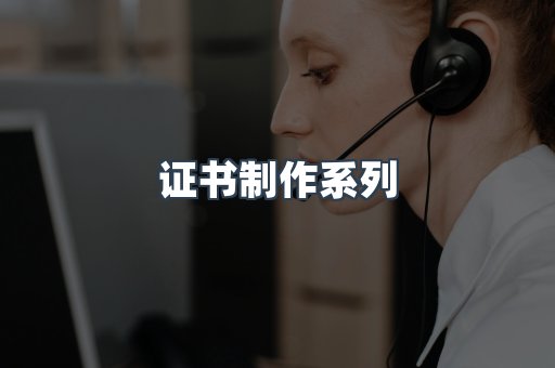 证书制作系列